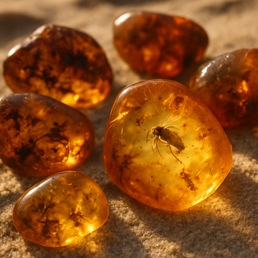 amber with incluses
