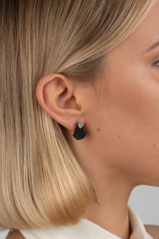 Sidabriniai gintariniai auskarai „Vita Succini“