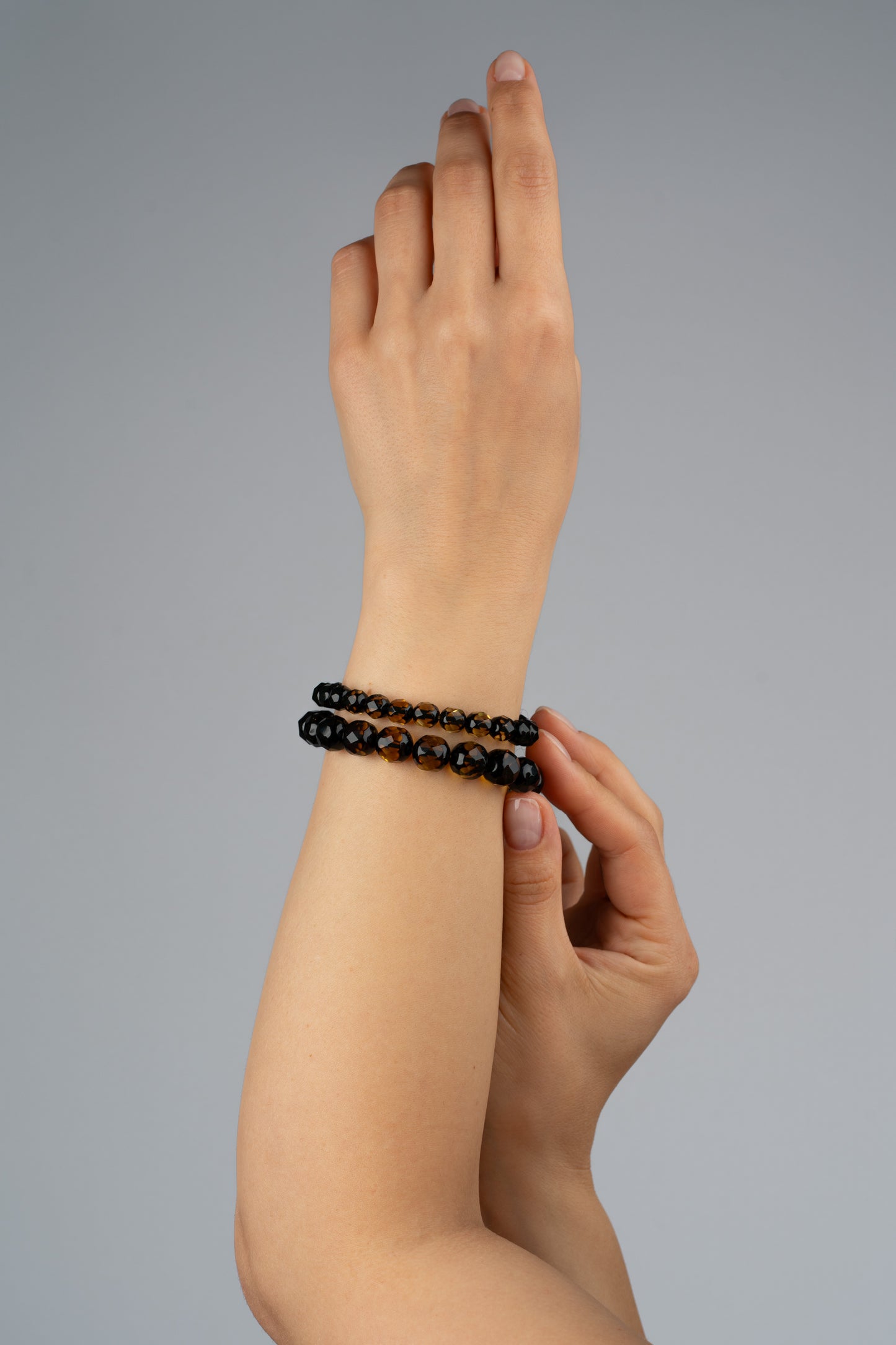 Bracelet with Green Baltic Amber "Ambra Silvae"