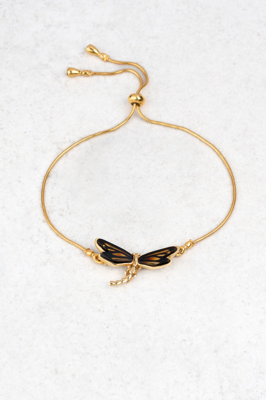 Gold-Plated Bracelet with Baltic Amber “Solifera”