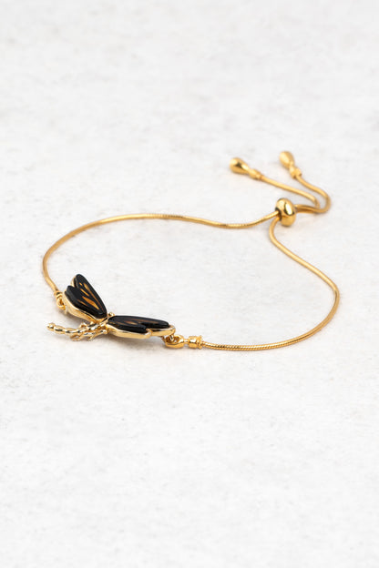 Gold-Plated Bracelet with Baltic Amber “Solifera”