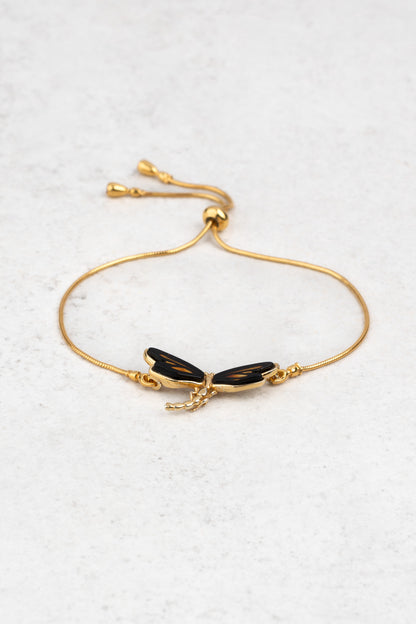Gold-Plated Bracelet with Baltic Amber “Solifera”