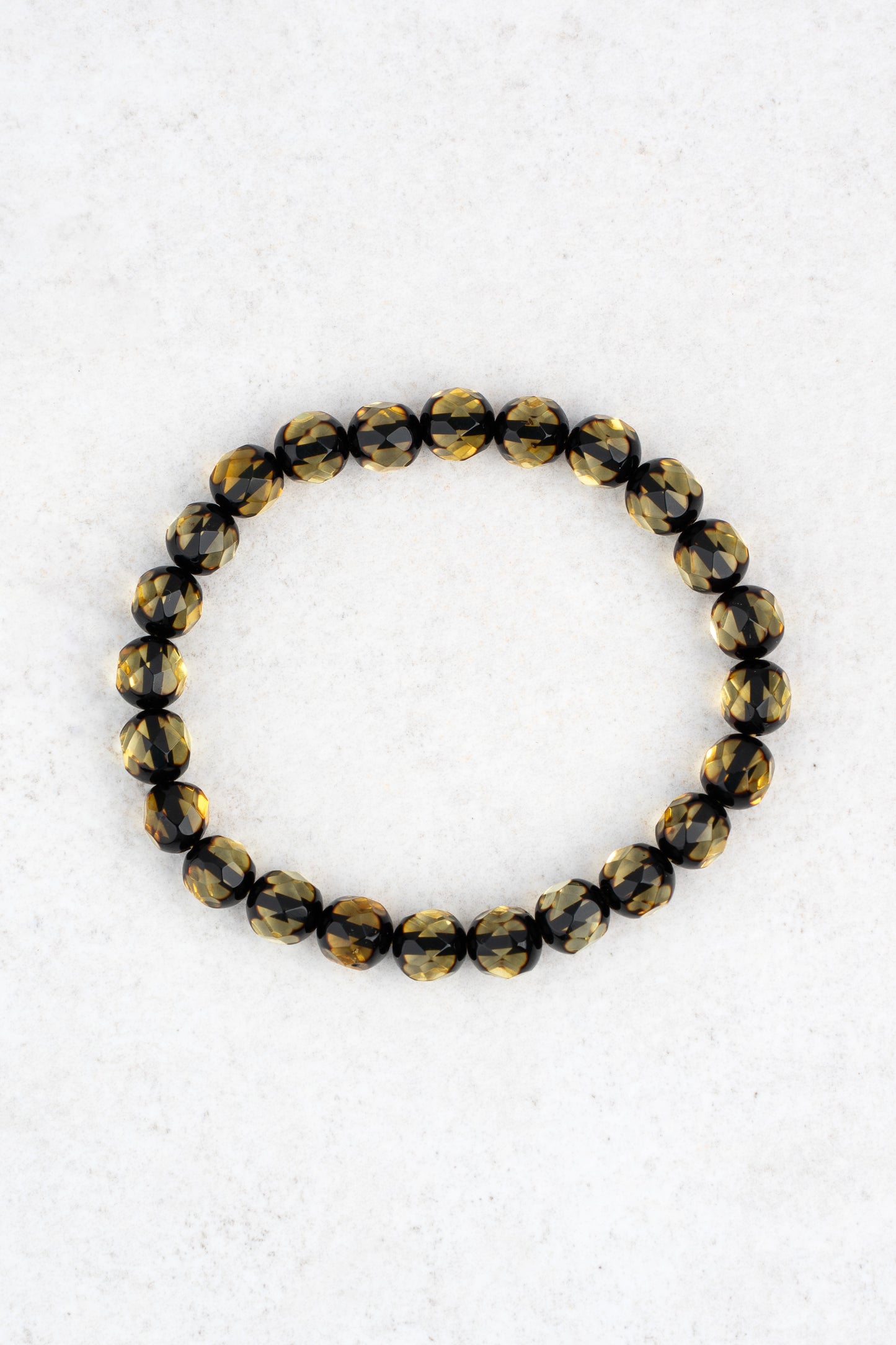 Bracelet with Green Baltic Amber "Ambra Silvae"