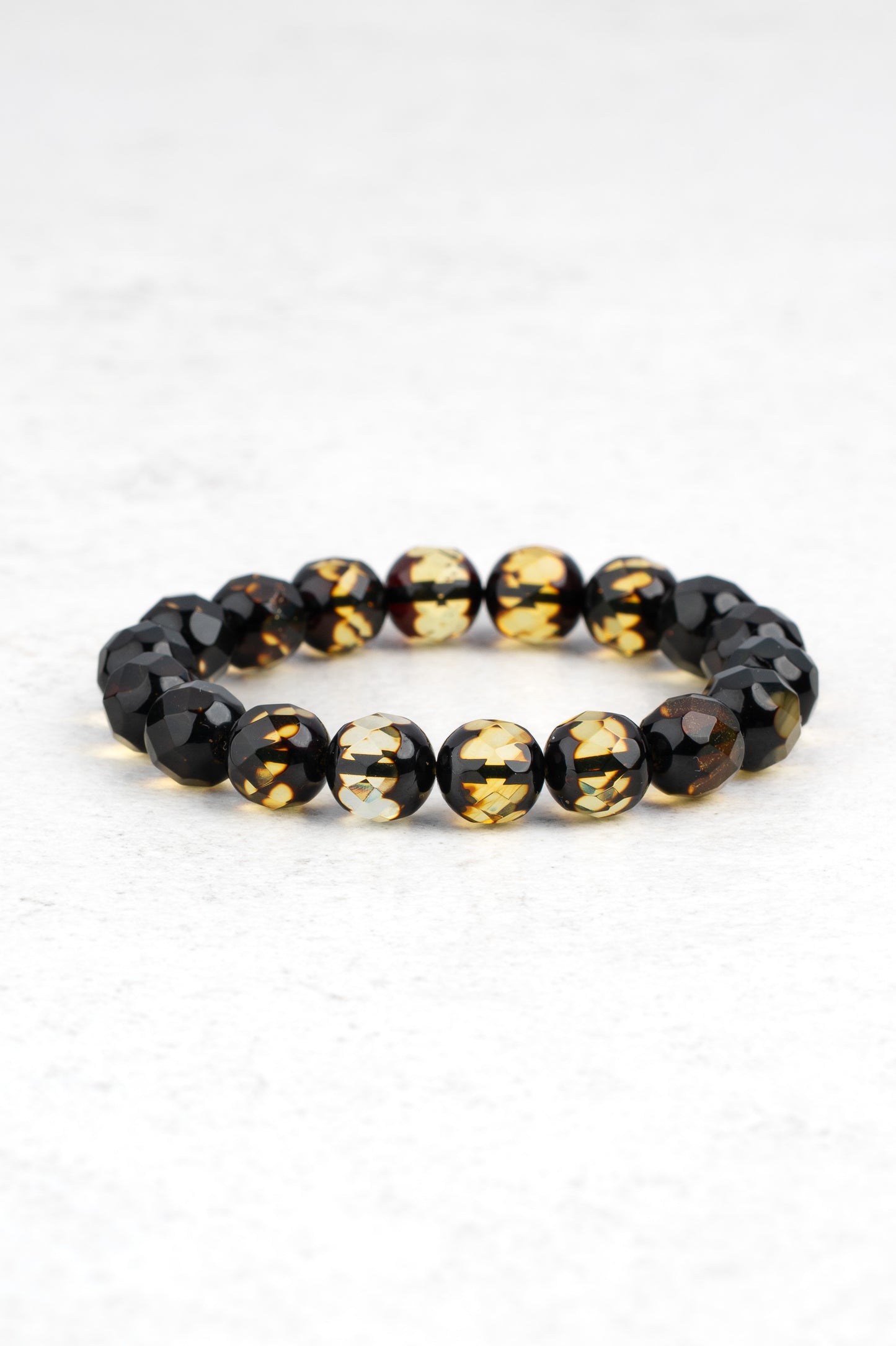 Bracelet with Green Baltic Amber "Ambra Sylvestris"