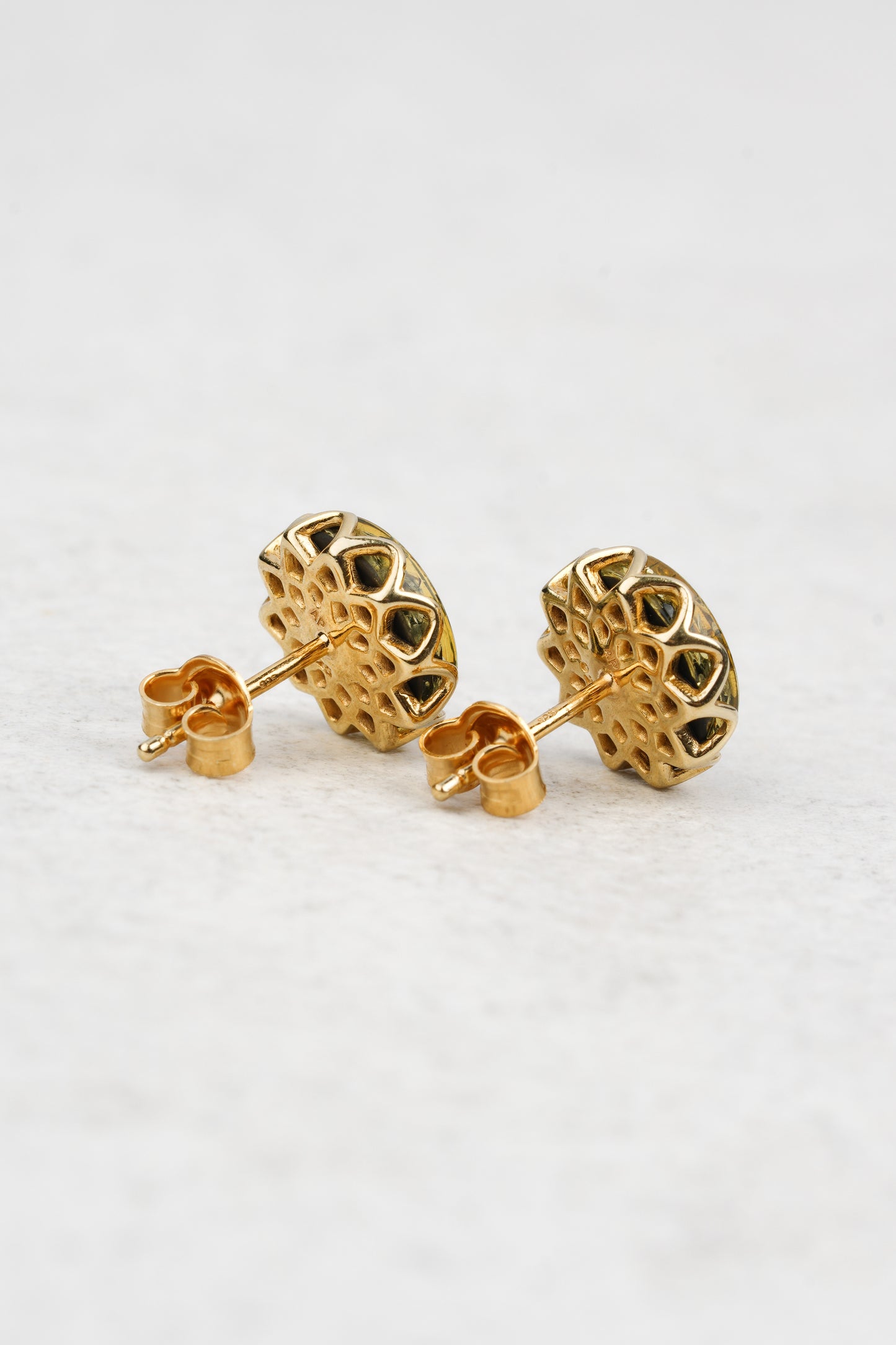 Žaliojo gintaro auskarai „Nympha Succini“