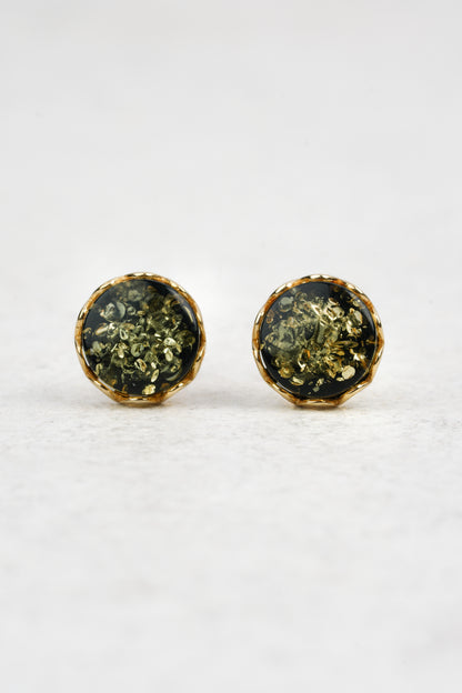 Žaliojo gintaro auskarai „Nympha Succini“