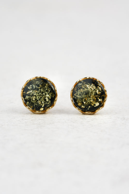 Žaliojo gintaro auskarai „Nympha Succini“